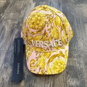 Versace Pink and Yellow Cap